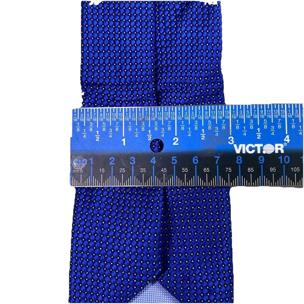 Vintage Tommy‎ Hilfiger Men's Blue &Navy Blue-yellow dot Neck Tie 60